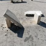 Panchine vandalizzate a Comiso