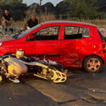 Auto contro moto sulla Modica-Marina di Modica