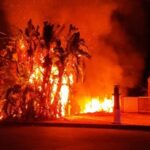Incendi: vasto rogo vicino distributore carburanti Siracusa