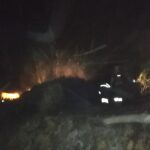 Incendio al villaggio azzuro a Casuzze