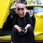 Letizia Battaglia sulla Lamborghini
