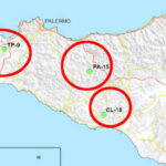 La mappa delle aree della Sicilia candidate a diventare deposito di scorie radioattive