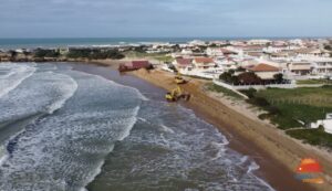 Iniziati i lavori di tutela della fascia costiera di Punta Braccetto