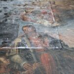Si restaura la tela dei santi Cosma e Damiano