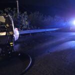 Bmw a metano va a fuoco in contrada Fiumara