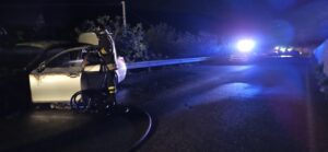 Bmw a metano va a fuoco in contrada Fiumara