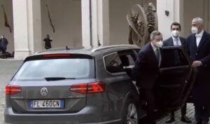 Draghi è arrivato al Quirinale