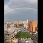 Arcobaleno gigante su Palermo, avvolge tutta la città VIDEO