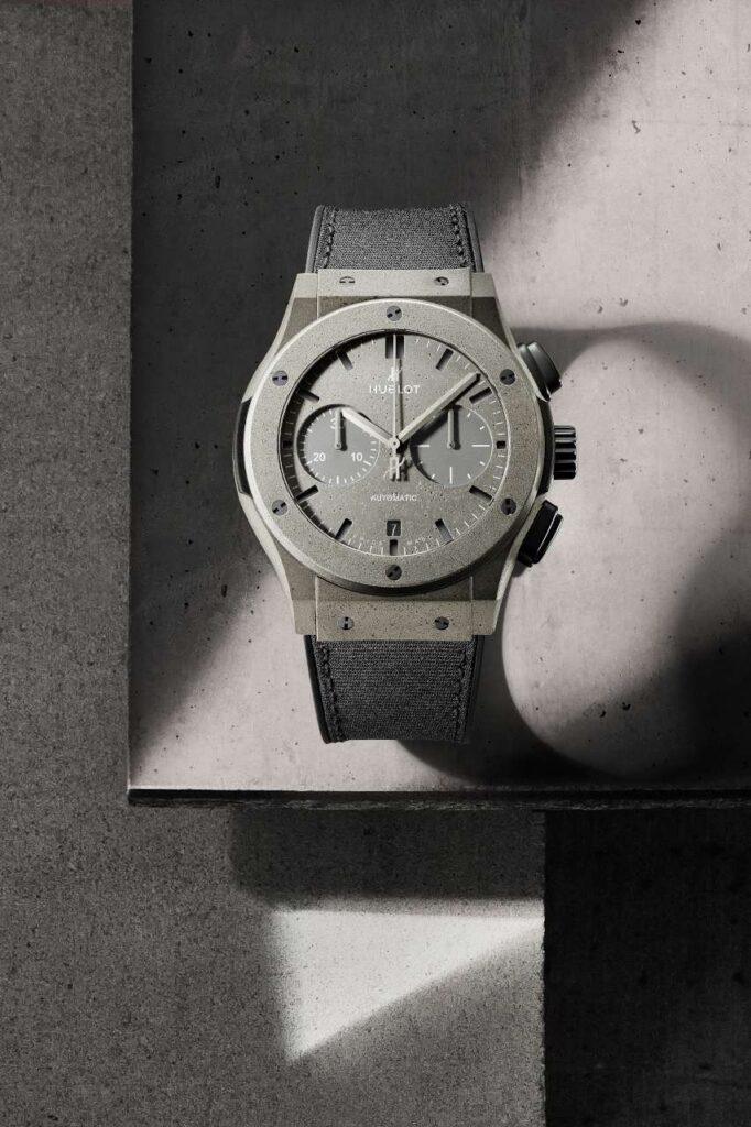 E Hublot sforn&ograve; un orologio in cemento