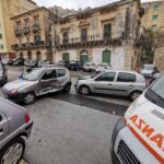 Scontro fra due auto in corso Umberto a Modica