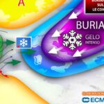 Arriva Burian: possibili nevicate anche a 400 metri di quota