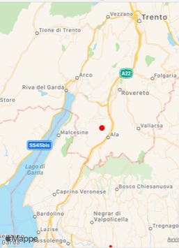 Forte scossa di terremoto in Trentino