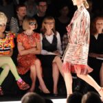 Front row con Anna Winter, Grace Coddington e Nicki Minaj