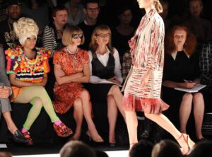 Front row con Anna Winter, Grace Coddington e Nicki Minaj