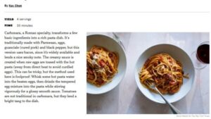 La Carbonara affumicata con il pomodoro del NYT: diventa un "caso"