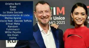 La scaletta e le canzoni della seconda serata di Sanremo 2021: chi canta