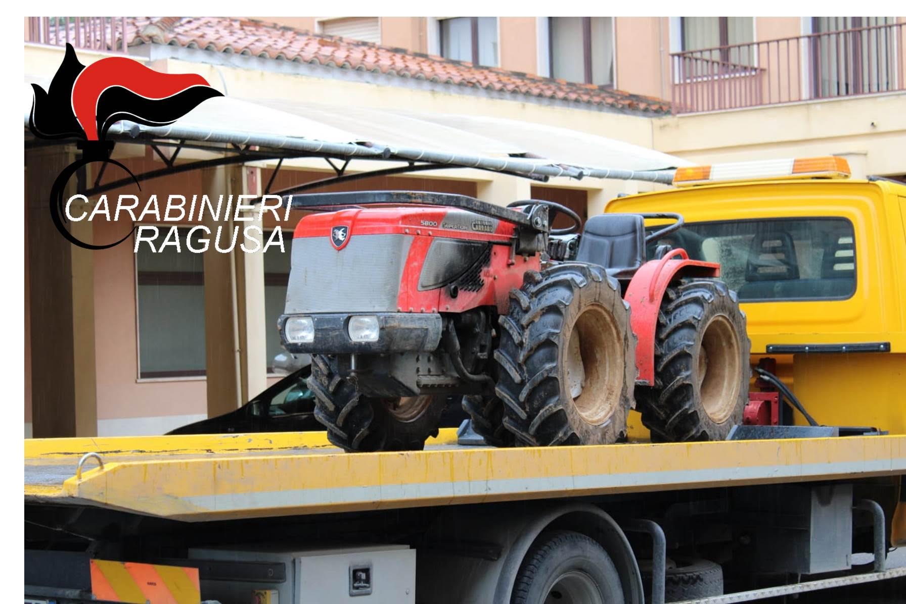 I Carabinieri recuperano due trattori e due atomizzatori rubati