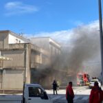Incendio in una casa in via Vittorio veneto a Ispica