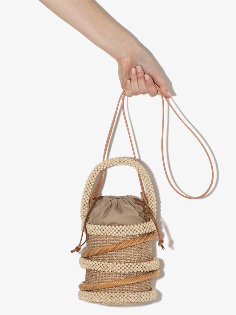 Borsa a secchiello con perline, Aranaz