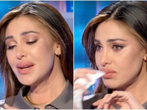 Belén Rodriguez scoppia in lacrime: “Scusate sono incinta”