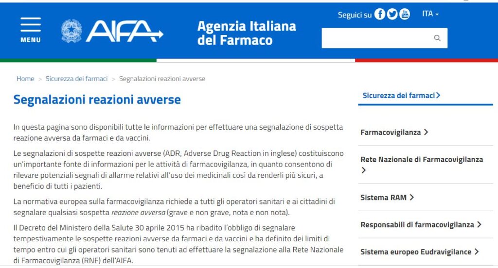 Vaccini Covid, cosa fare in caso di reazioni avverse: la guida Aifa