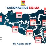 La mappa dei contagi Covid in Sicilia il 15 aprile