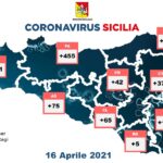 La mappa dei contagi Covid in Sicilia il 16 aprile