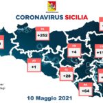 La mappa dei contagi Covid in Sicilia il 10 maggio