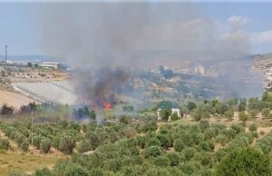 Fiamme anche in contrada Balatelle