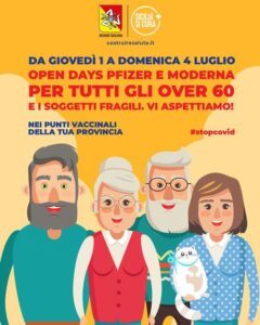 Covid: "Open days" Pfizer e Moderna per fragili e over60