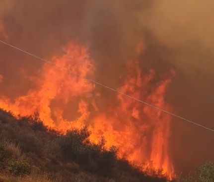 Incendio ad Acate, brucia la periferia cittadina VIDEO