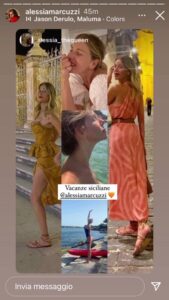 Alessia Marcuzzi e Il ritorno dei sandali alla schiava