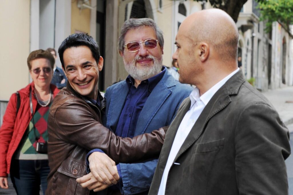 Karra sul set de "Il commissario Montalbano"