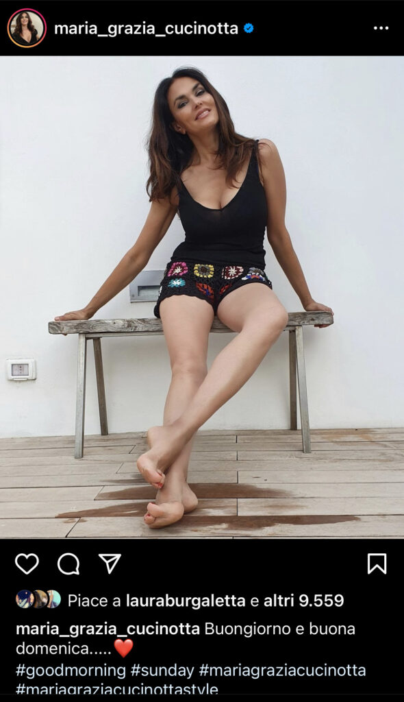 Maria Grazia Cucinotta, la musa di Massimo Troisi ha ceduto al "crochet"