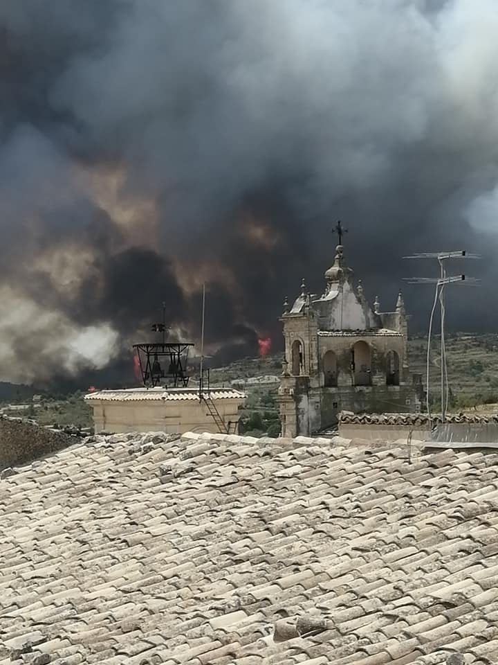 L’incendio a Calaforno e l’incubo di Giarratana. FOTO