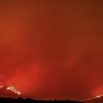 Le terribili immagini dell'incendio di Calaforno in un VIDEO timelapse