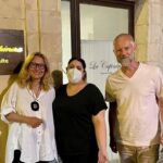 Nicoletta Mantovani Pavarotti in vacanza a Noto
