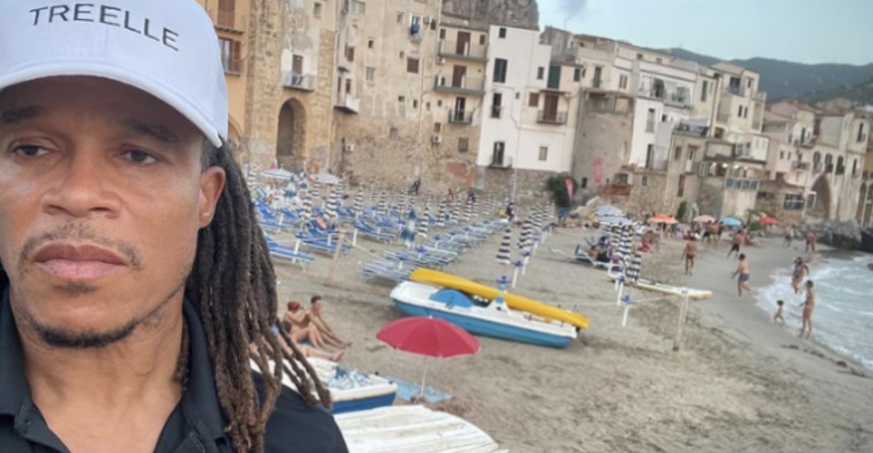 Edgar Davids in vacanza in Sicilia