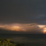 Fulmini a Torre di Mezzo, la foto