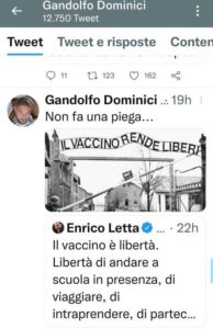 Docente No vax paragona vaccino ad Auschwitz, è polemica