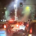 Traffico paralizzato dallo show pirotecnico privato VIDEO