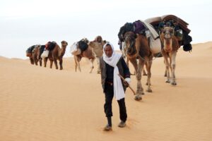 Un beduino nel Sahara tunisino