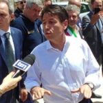 L'ex premier Giuseppe Conte a Vittoria