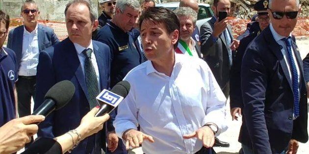 L’ex premier Giuseppe Conte a Vittoria