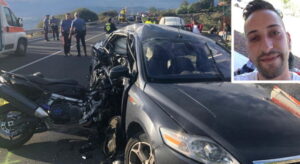 Si schianta con la moto su un'auto: muore 36enne, stava per diventare papà