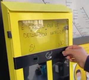 Cicche di sigarette per votare il sondaggio del giorno VIDEO