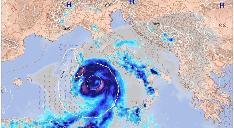 La Sicilia è in attesa dell’uragano mediterraneo Medicane