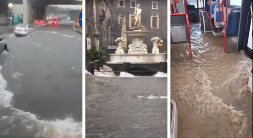 Alluvione, Catania è sott’acqua. VIDEO