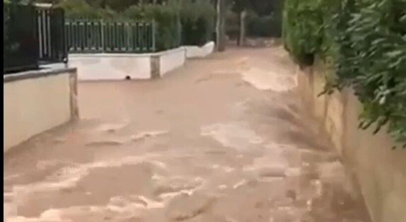 Medicane Apollo, il pauroso fiume per le strade di Avola