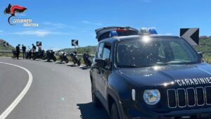 Sulla statale Maremonti come a Le Mans: 25 motociclisti multati